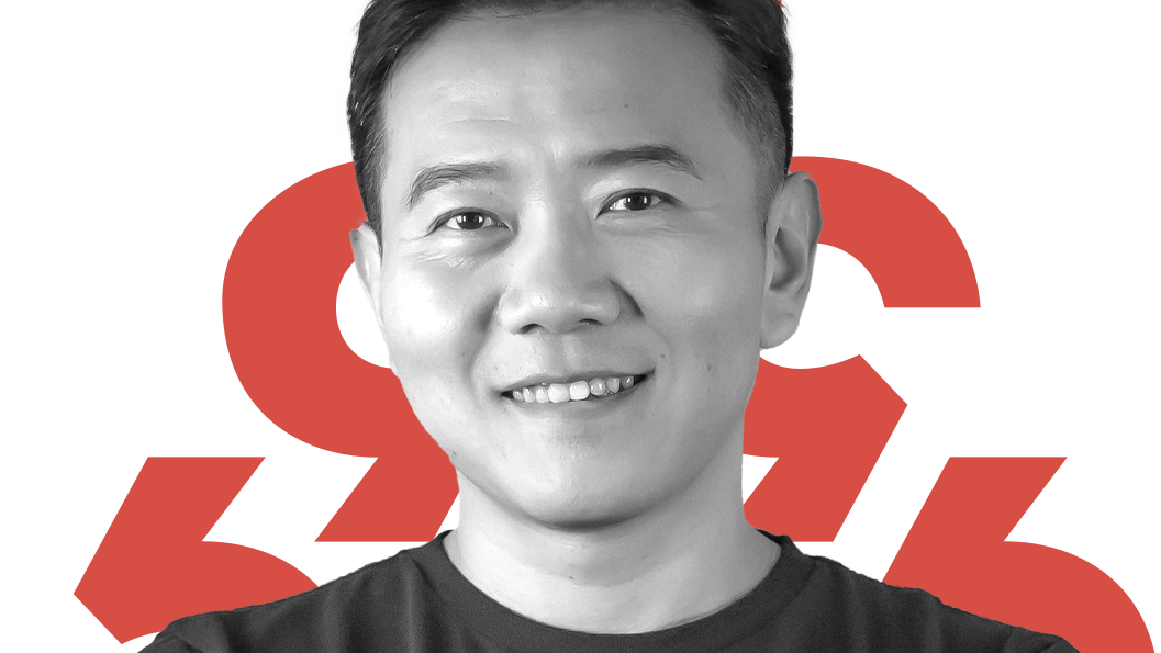 A collage image of Peng Jin.