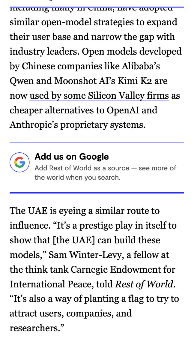 Mobile article with google preferences promo displayed